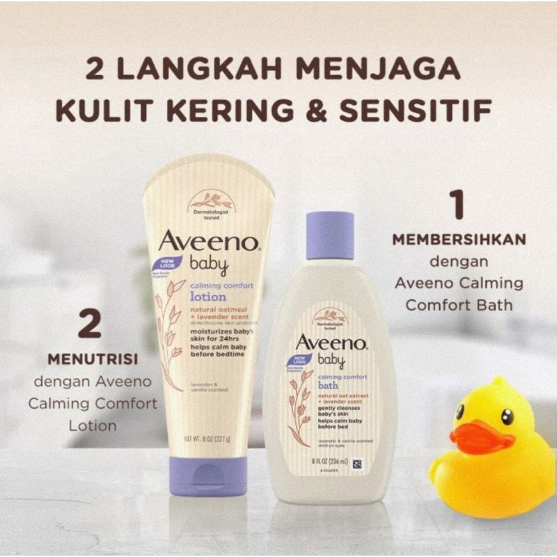 Aveeno Baby Calming Comfort Bath 236 ml - Shampo &amp; Sabun Mandi Bayi