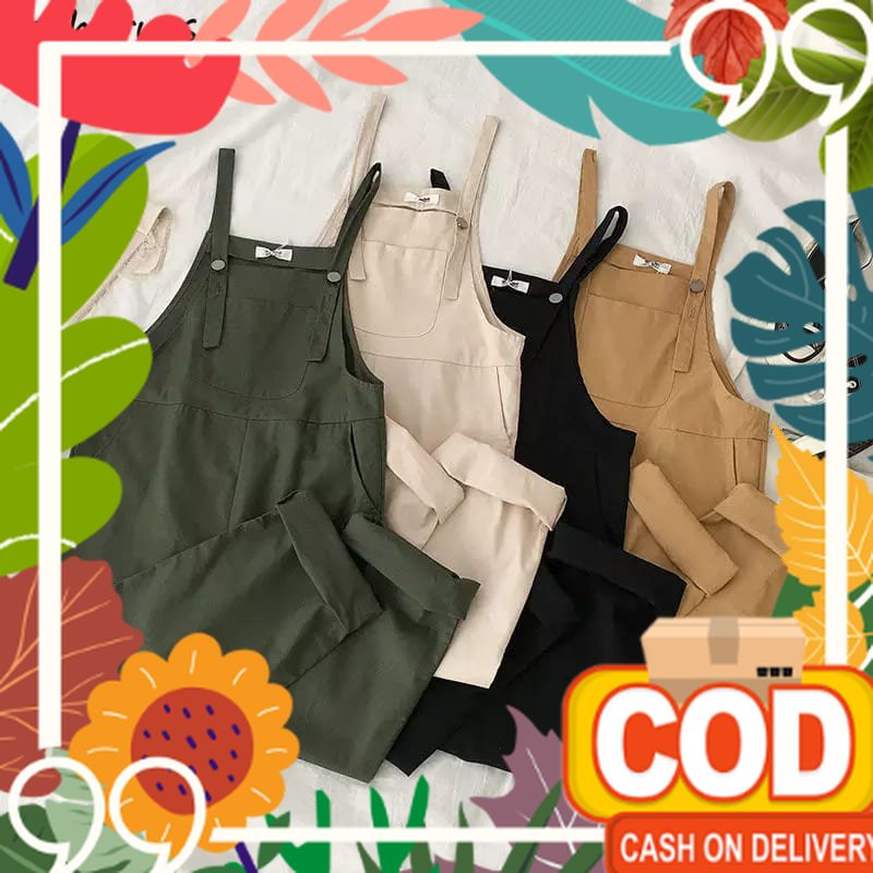 Cewe Modis artist / Flow Overall Jumpsuit  Wanita / Baju Kodok Wanita / Pakaian Wanita Jumbo