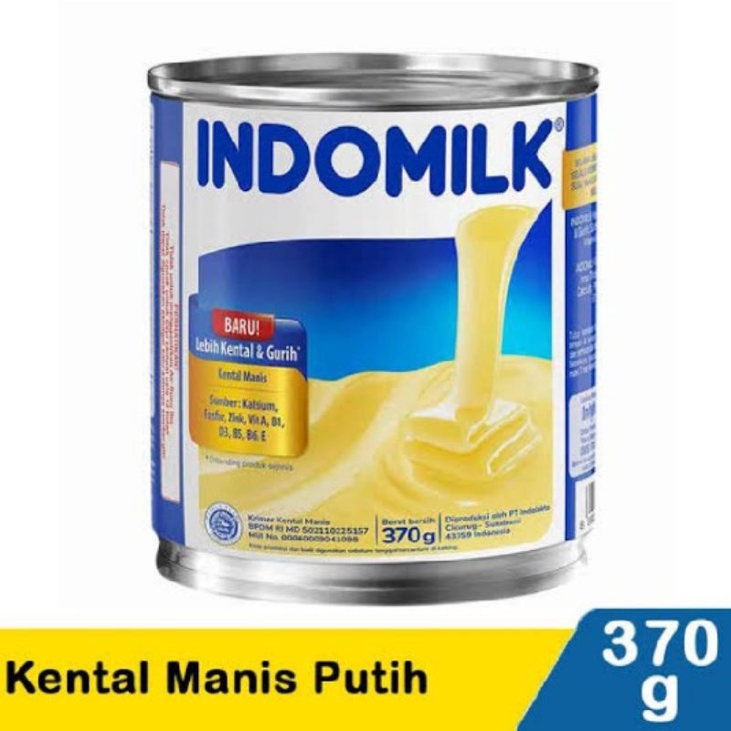 

Indomilk susu kental manis putih kaleng 370gr