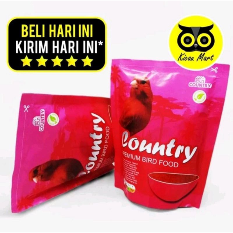Country premium bird food canary pencerah pewarna kenari cd egg food
