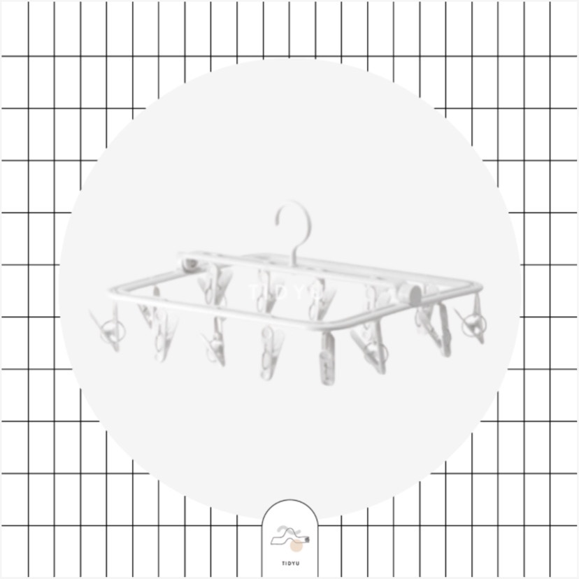 TIDYU Plastic Hanger with Pegs | Gantungan dengan Penjepit