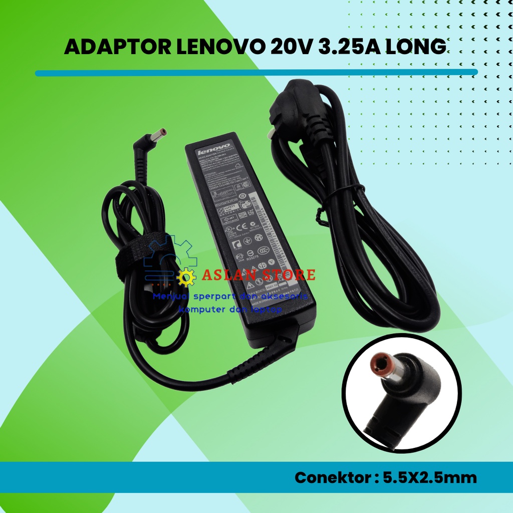 Adaptor Lenovo IdeaPad Z570 Z560 G580 Z575z565 B560 20V 3,25 A 65WG470 G475 G480 G460 Z570 B470