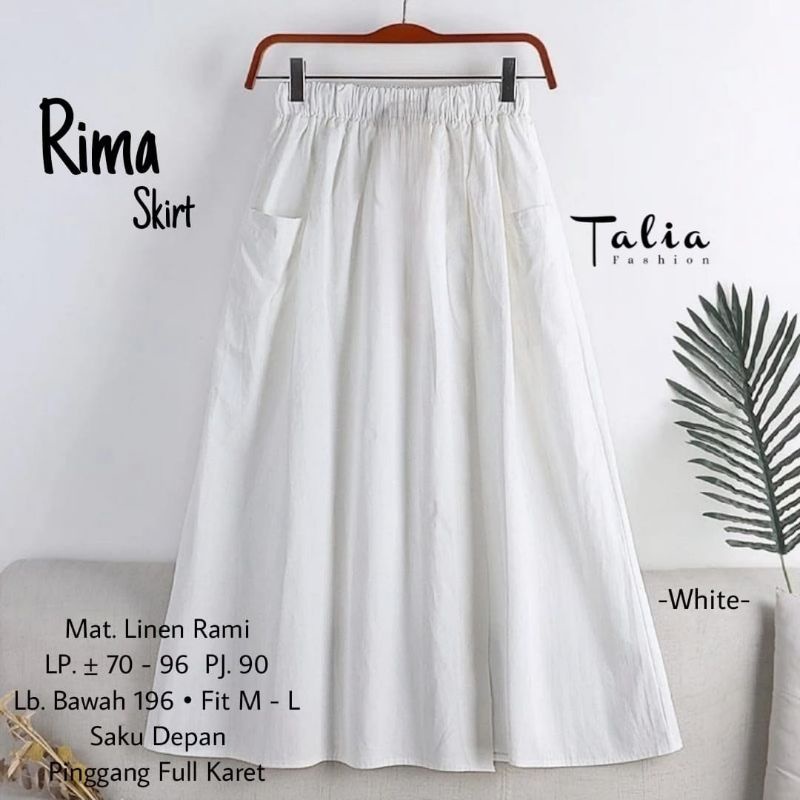 RIMA SKIRT LINEN ROK MURAH AREA SOLO