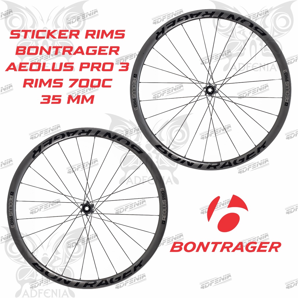 Stiker Decal Rims Bontrager Aeolus Pro 3 700c