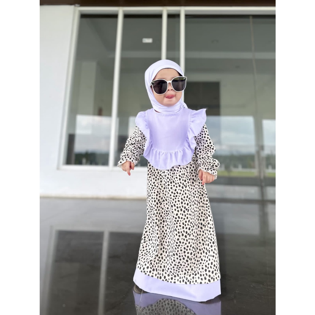 2-5TH GAMIS ANAK TSABITA LONG DRESS ANAK PEREMPUAN WITH BARET BY MYBEE