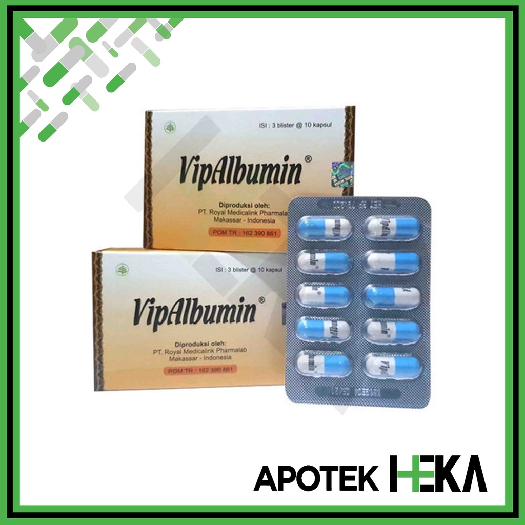 Vipalbumin Box isi 3x10 Kapsul - Ekstrak Ikan Gabus (SEMARANG)