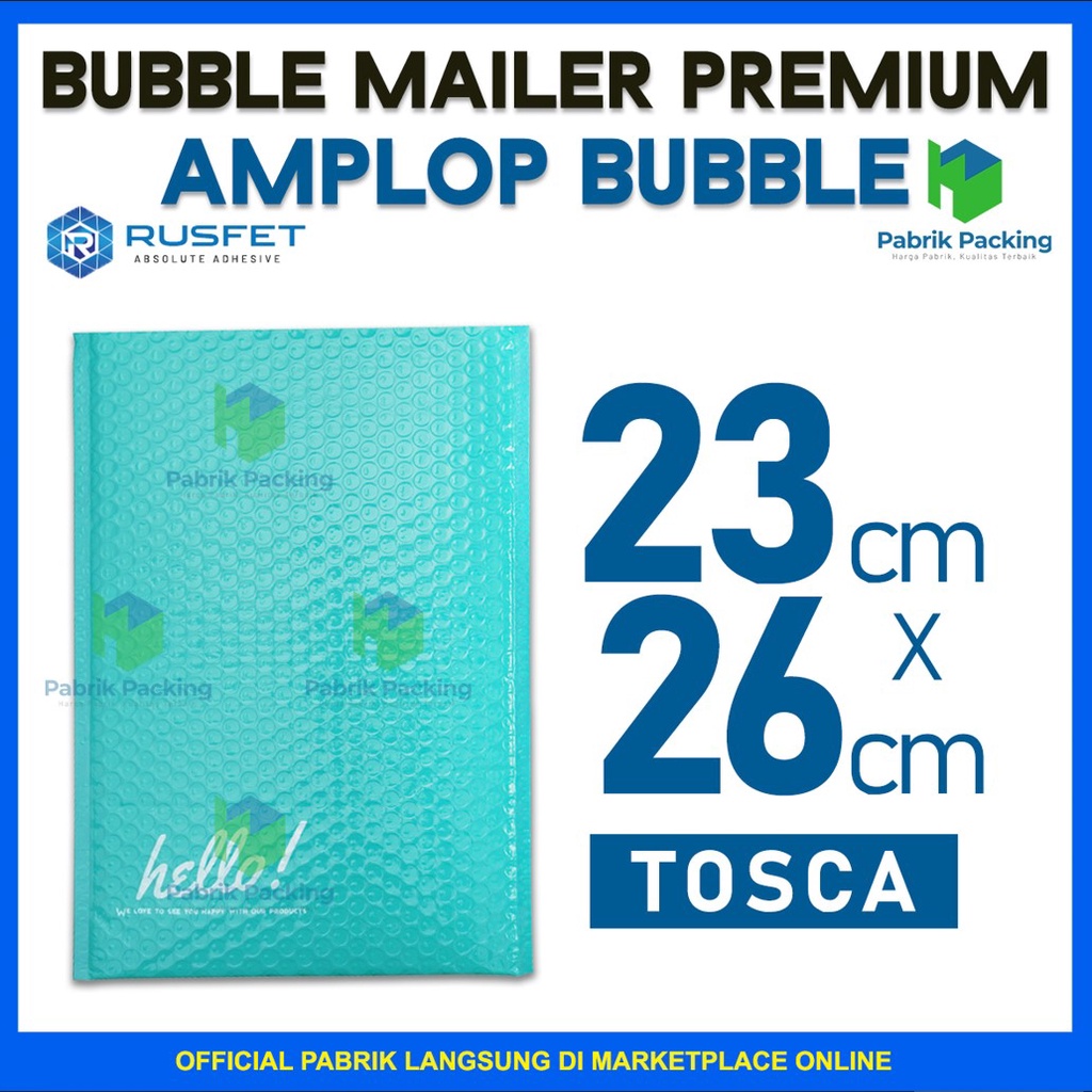 

Amplop Bubble Murah | Bubble Mailler | Polly Bubble Packing Premium Tosca 23x26cm Satuan