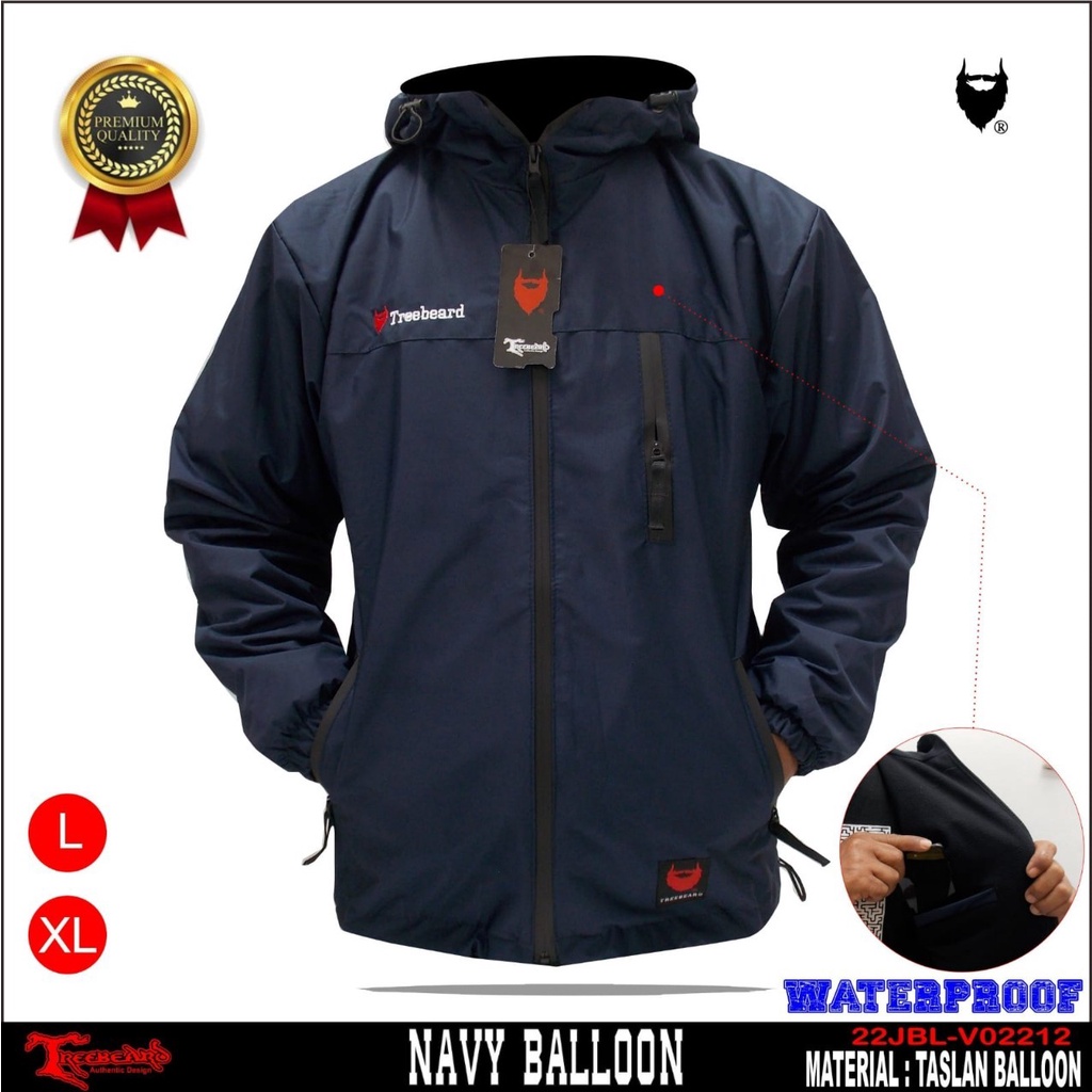 TURUN HARGA ! Jaket Parasut Pria Dan Wanita Waterproof Hoodie Premium Outdoor Distro Keren Murah / Jaket Outdoor Treebeard