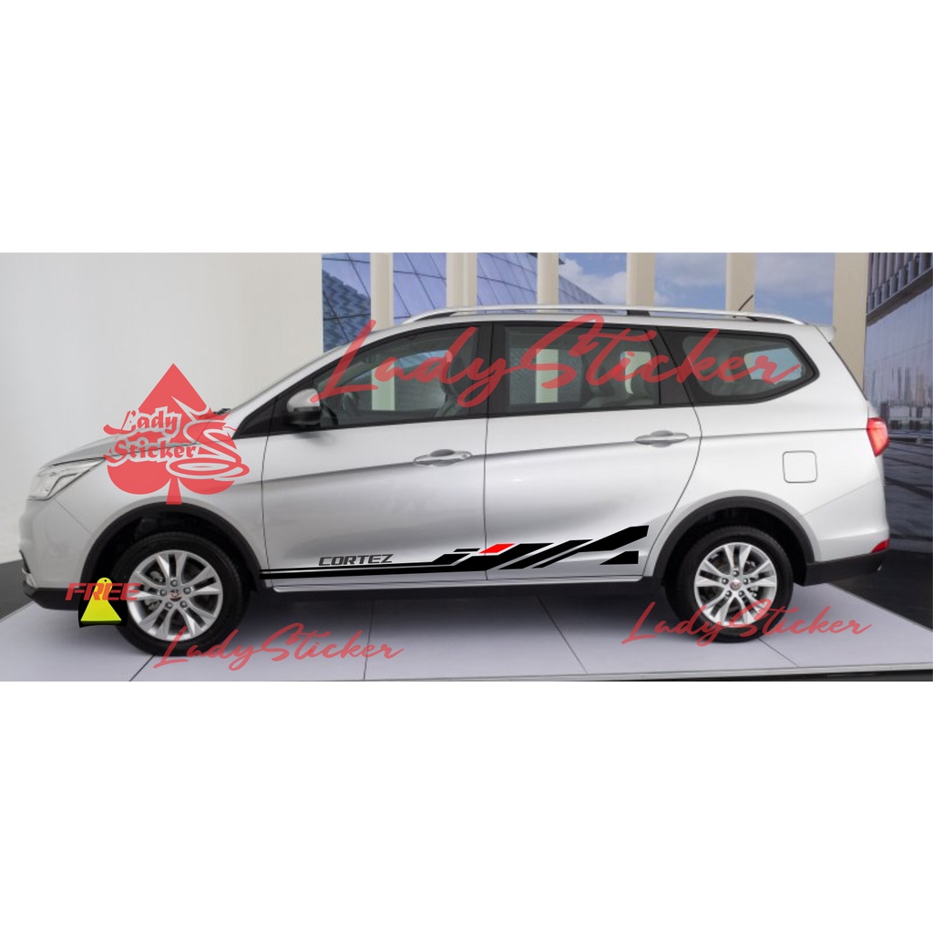 jual sticker mobil cortez sticker stiker mobil wuling cortez body samping