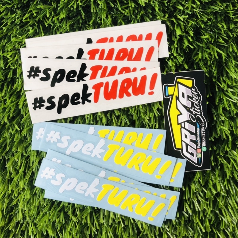 Stiker #spekturu! sticker cutting SPEK TURU