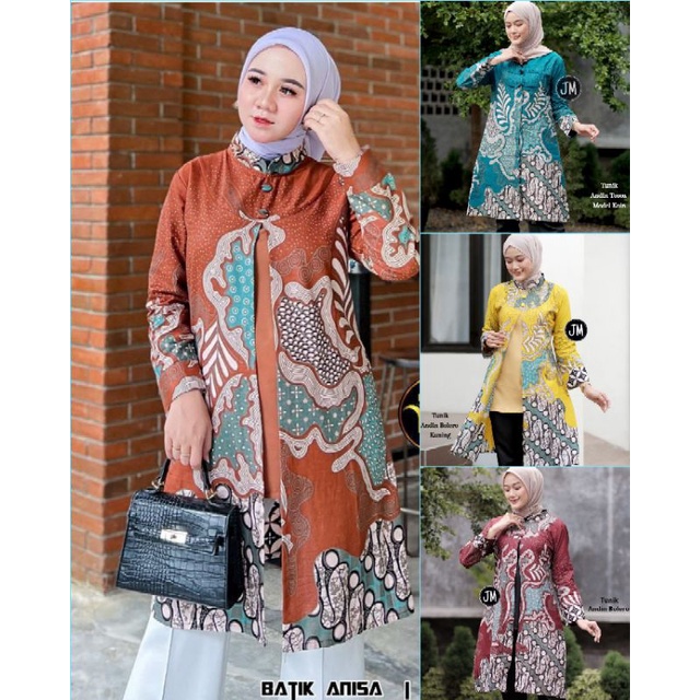 Terlaris Tinik Batik Wanita Model Bolero Dengan Motif kekinian Ukuran sampai Jumbo bahan katun prima