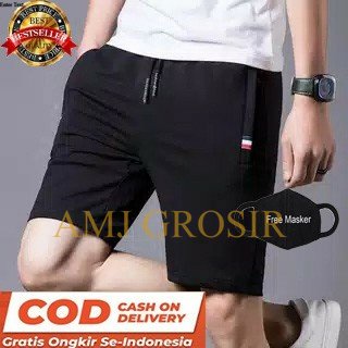 YANG LAGI HITS [COD] celana pendek pria /Sport Casual Olahraga Santai Sporty