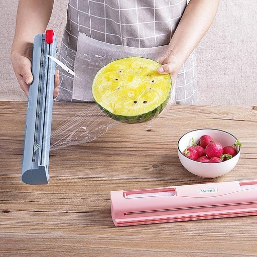 Trend-Alat Potong Plastik Cling Wrap Dispenser / Cutter Cling Wrapping Food