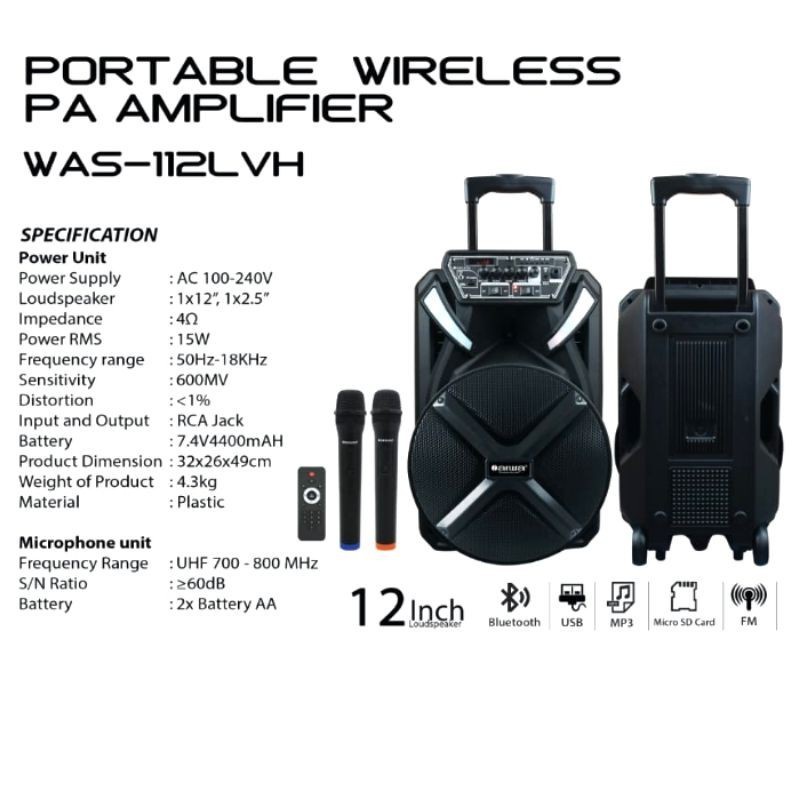 SPEAKER PORTABLE AIWA 112 LVH BLUETHOOTH