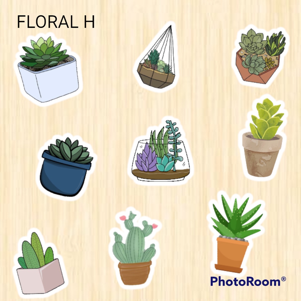 Sticker Pack Tumblr Floral Aesthetic Waterproof Hiasan Laptop Botol Tumbler Case Hp Helm  DIY Stiker Lucu Laptop Notebook