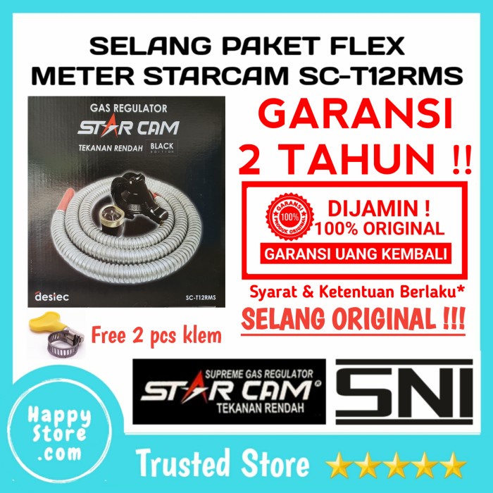 Rpg Regulator Starcam Sc-T12Rms + Selang Flexible Original