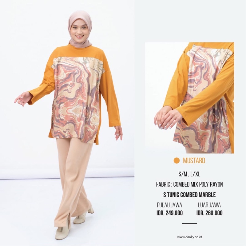 Tunik dauky s tunik combed marble dauky