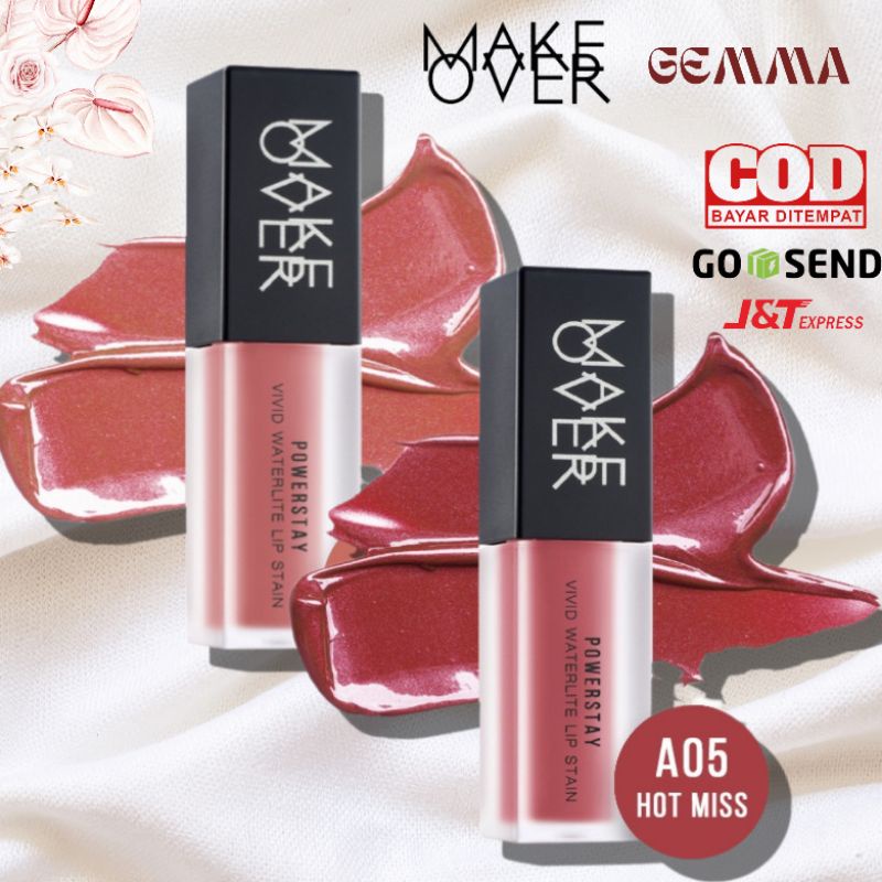 (GOSEND/COD) MAKE OVER POWERSTAY VIVID WATERLITE MATTE LIP STAIN - LIP TINT MATTE CREAM