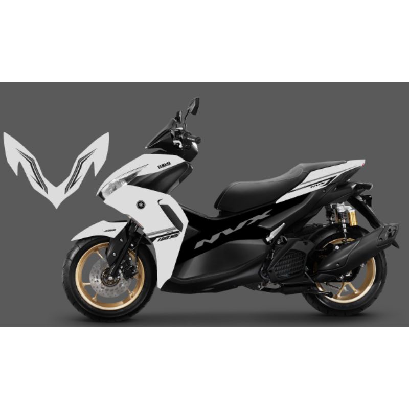 STRIPING STICKER ALL NEW AEROX CONNECTED NVX 155 MALAYSIA GREY