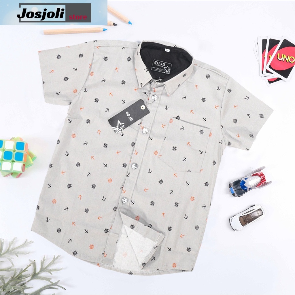 JOSJOLI_STORE/Kemeja Kids Wheel/Atasan Anak Laki-Laki/Size M L XL