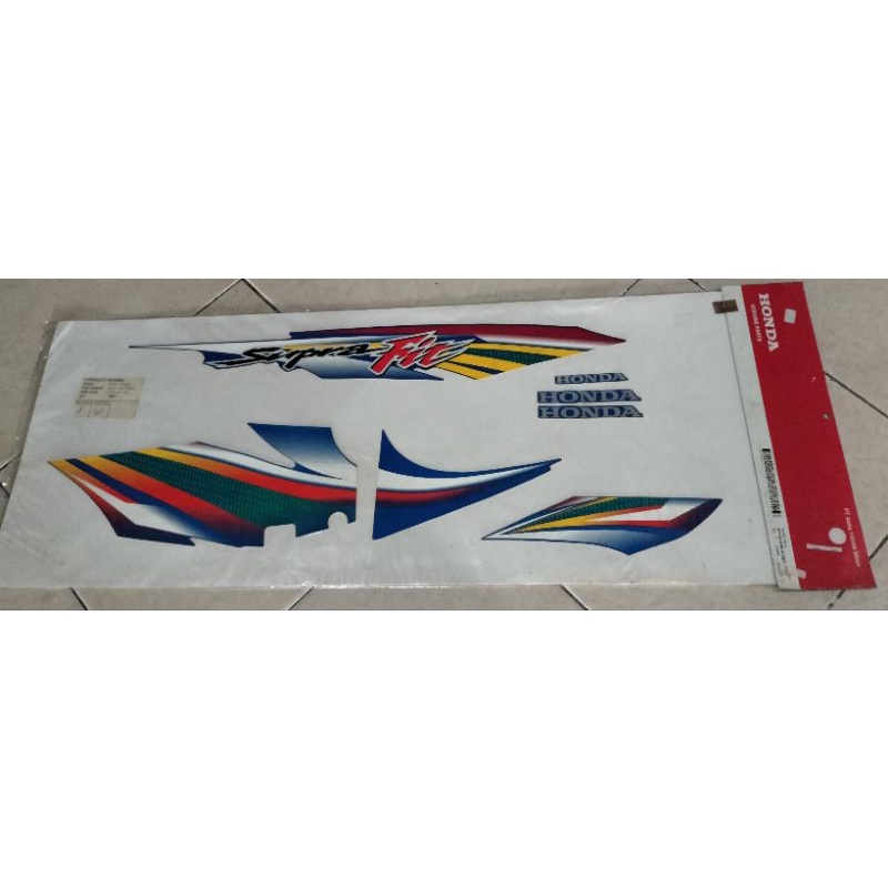 STIKER STRIPING SUPRA FIT LAMA OLD ORIGINAL AHM