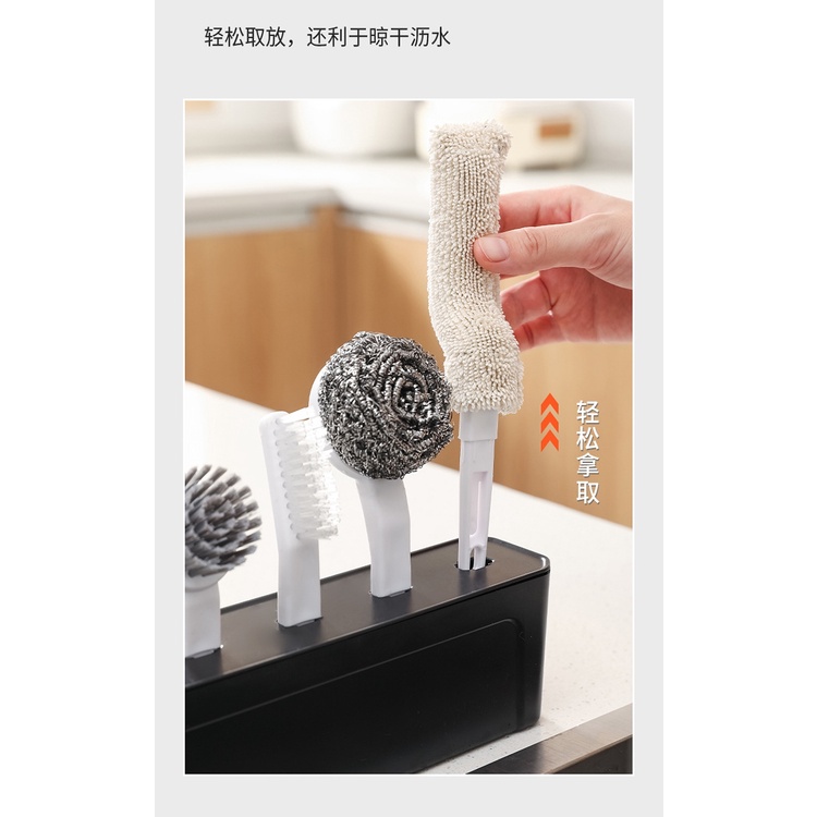 Kitchen Cleaning Kit , 5IN1 Set Alat Pembersih meja / dinding dapur TERMURAH