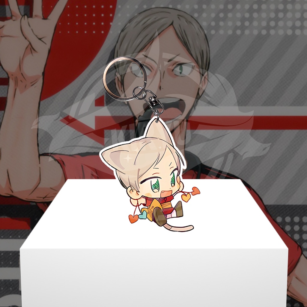 Gantungan Kunci Gantungan HP Anime Haikyuu Lev Haiba - Ganci Akrilik - Keychain Acrylic