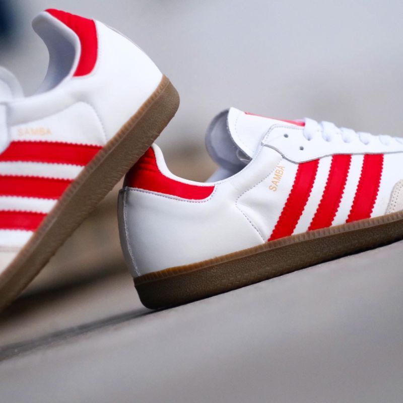 ADIDAS SAMBA WHITE RED ORIGINAL SNEAKERS PRIA