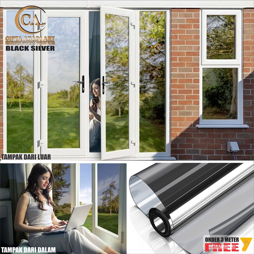 stiker kaca film gedung rumah peredam panas variasi jendela kaca rumah kantor ruko kanopi