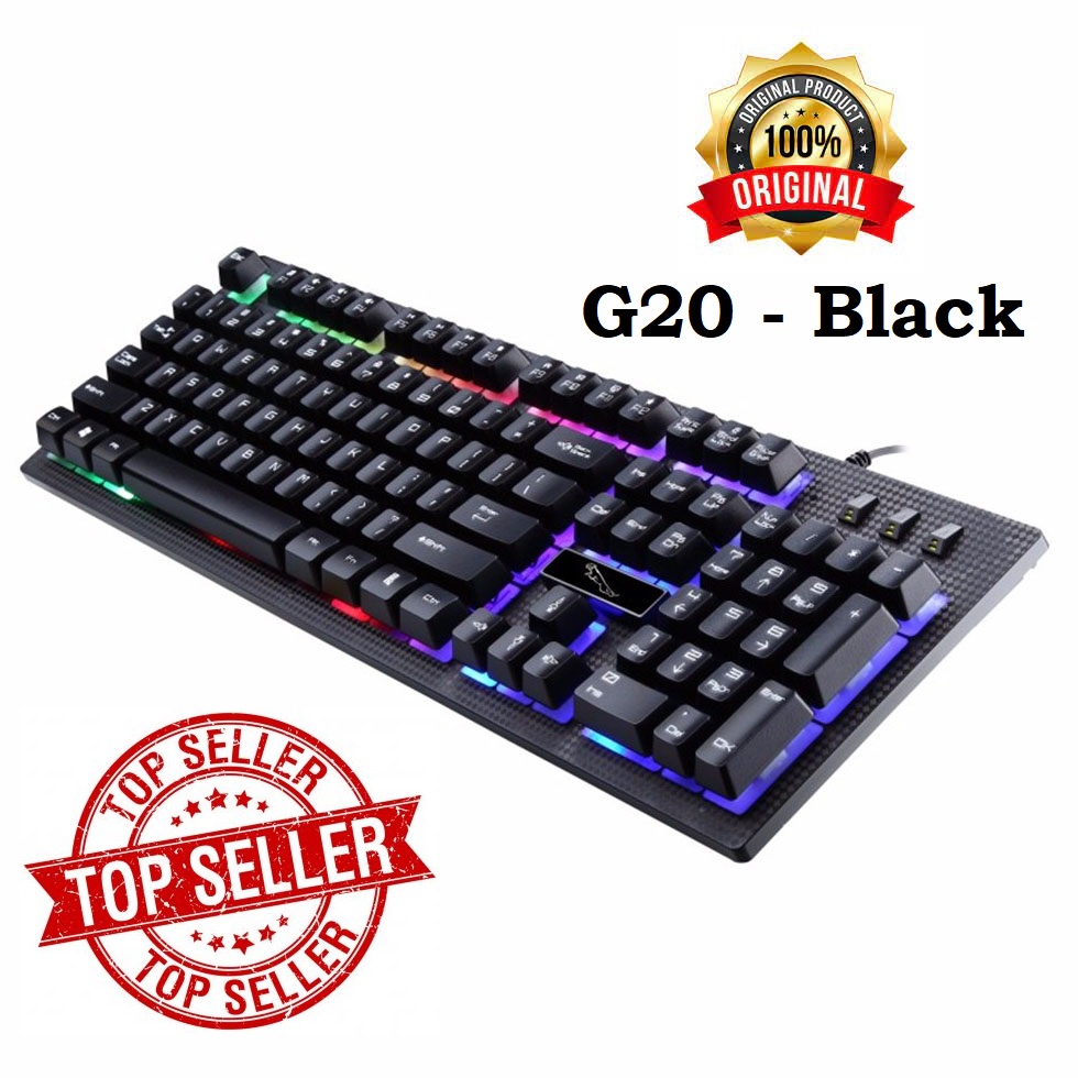 KEYBOARD GAMING LED RGB Waterproof - Keyboard Wired - KEYBOARD KABEL - Keyboard USB / Keyboard Mechanical / Keyboard Komputer / Keyboard Murah / Keyboard Gaming / KEYBOARD