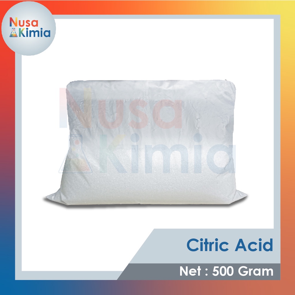 CITRIC Food Grade 500 GRAM - Asam Sitrun - Citrun Pembersih Pakaian - Pembersih Kerak dan Noda Air
