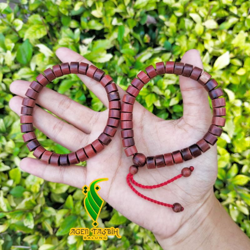 Gelang Kayu Galih Nagasari Motif tabung Size 8mm