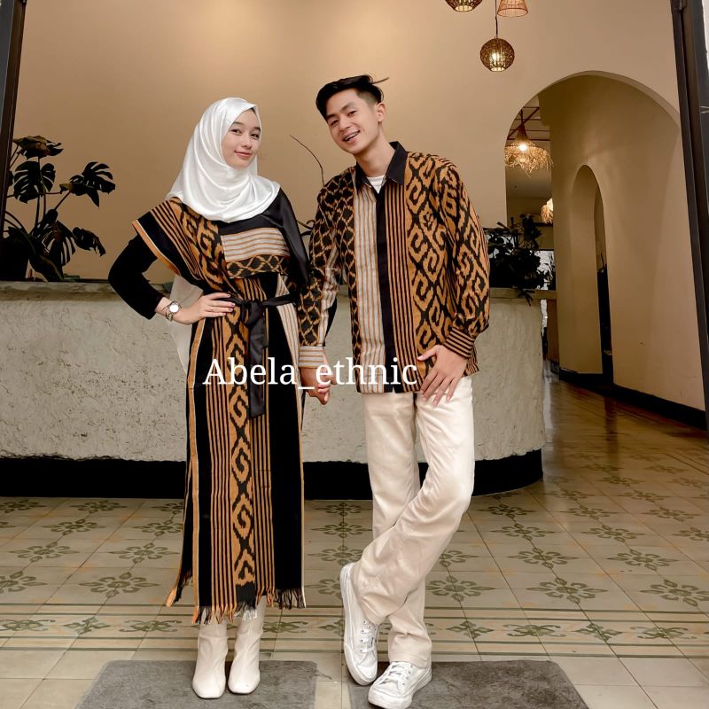 AURORA DRESS TENUN GOLD - BAJU TENUN COUPLE - BAJU TENUN - COUPLE TENUN