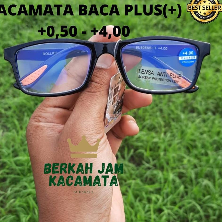 Top Delivery KACAMATA BACA PLUS(+) CEWEK/COWOK ANTI RADIASI TYPE  UKURAN +0,50 - +4,00/KACAMATA ANTI