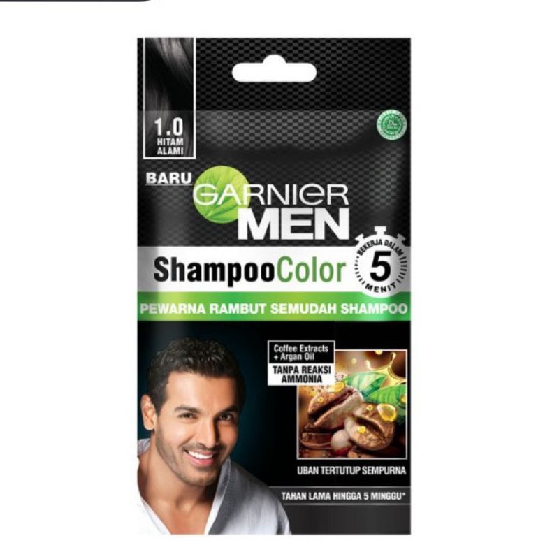 Garnier Men shampoo Color / Pewarna Rambut Pria Sachet