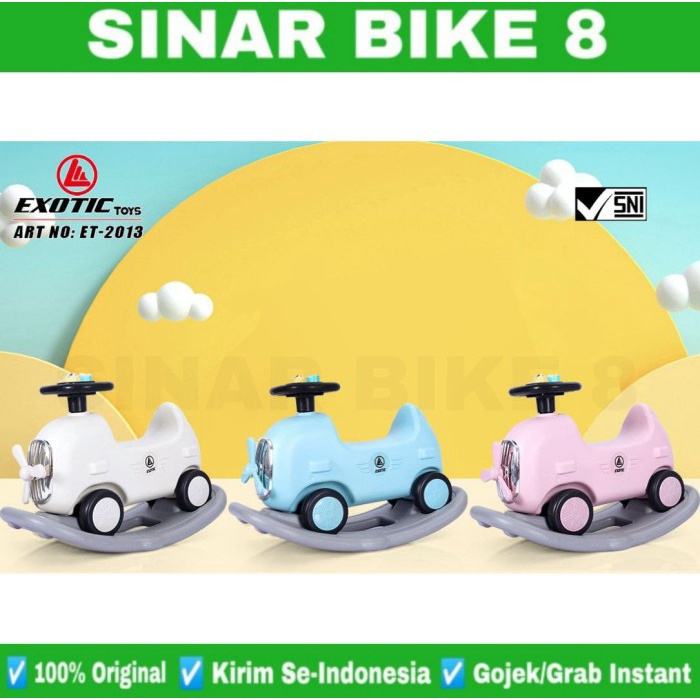 Mobil mobilan RIDE ON EXOTIC ET 2013 (2 IN 1) dan EXOTIC 2019 ( 3 IN 1 )