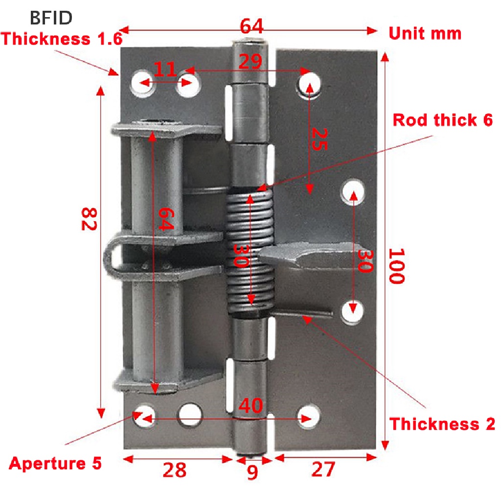 [BFID] Metal Automatic Spring Door Closer Engsel Penutup Pintu Atur Perangkat Penutup Pintu Furniture Door Hardware [ID]