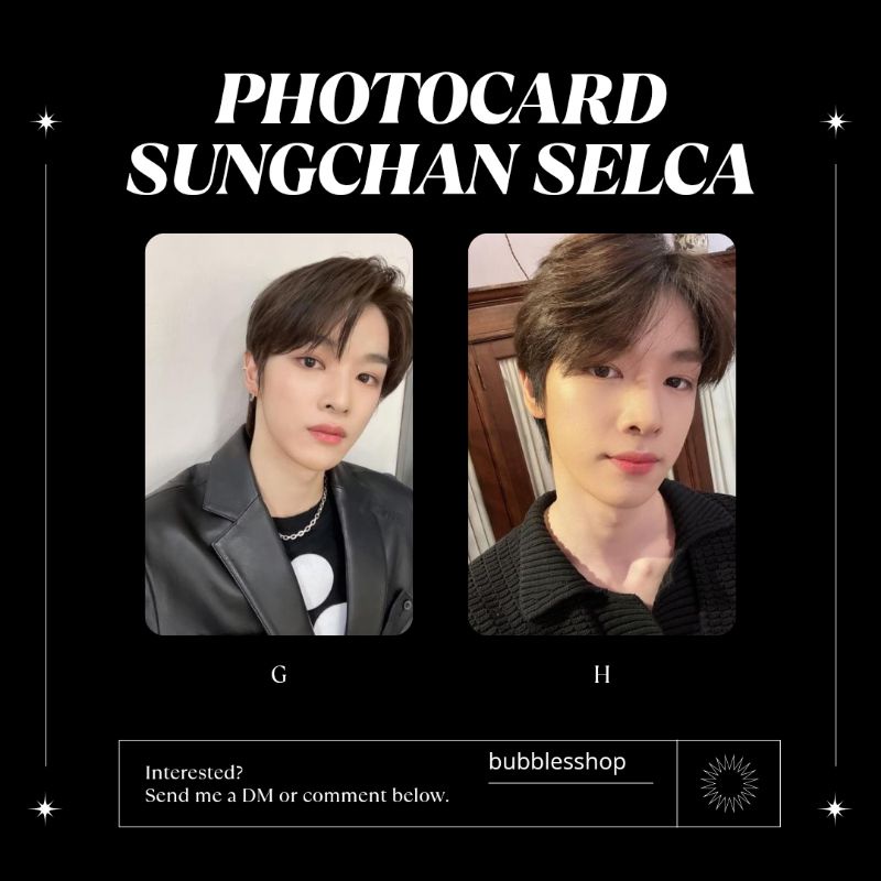 PHOTOCARD UNOFFICIAL SUNGCHAN NCT SELCA