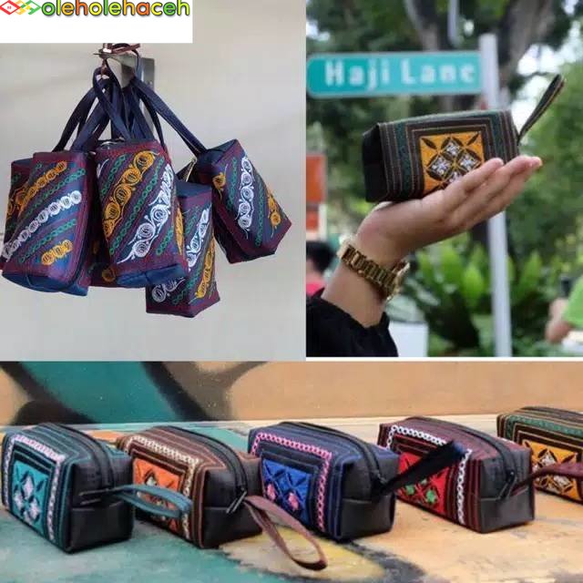 Dompet koin mini motif Aceh