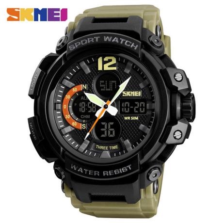 SKMEI 1343 Jam Tangan Pria Digital Analog Anti Air