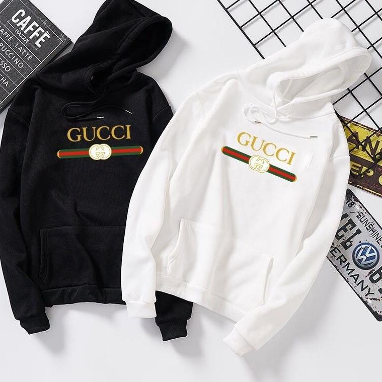 Termurah JAKET HOODIE GUCCI FASHION BRANDED PRIA WANITA BAHAN COTTON FLEECE READY S M L XL XXL