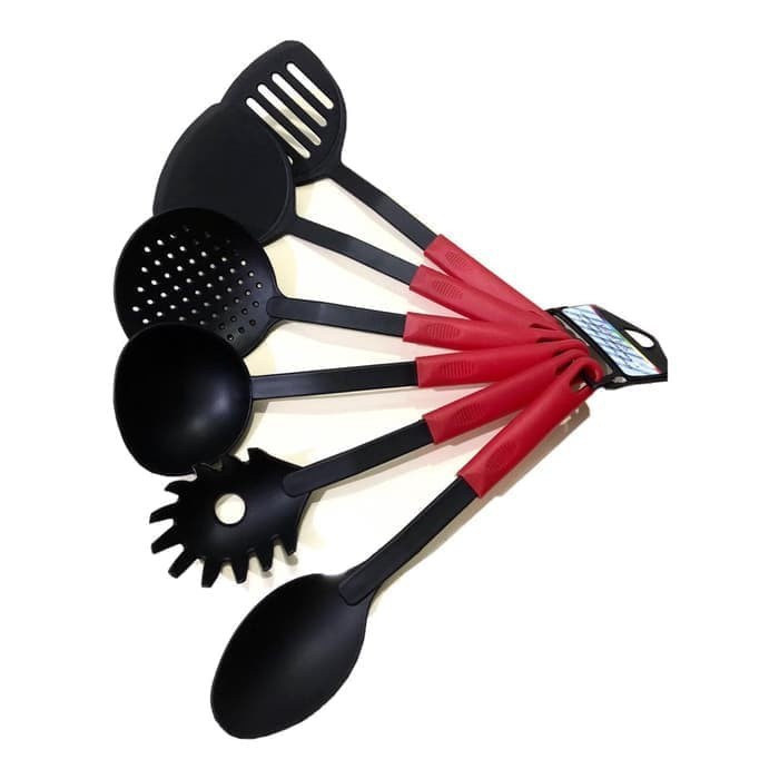 Spatula Kitchen tools set 6 pcs - Sodet Set 6 Pcs Spatula Sutil Warna - Kenji Shop