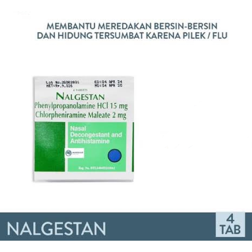 Nalgestan Tablet Meredakan Bersin Pilek Hidung tersumbat Strip ORIGINAL-BPOM