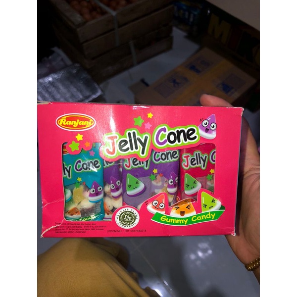 JELLY CONE CANDY GUMMY / PERMEN