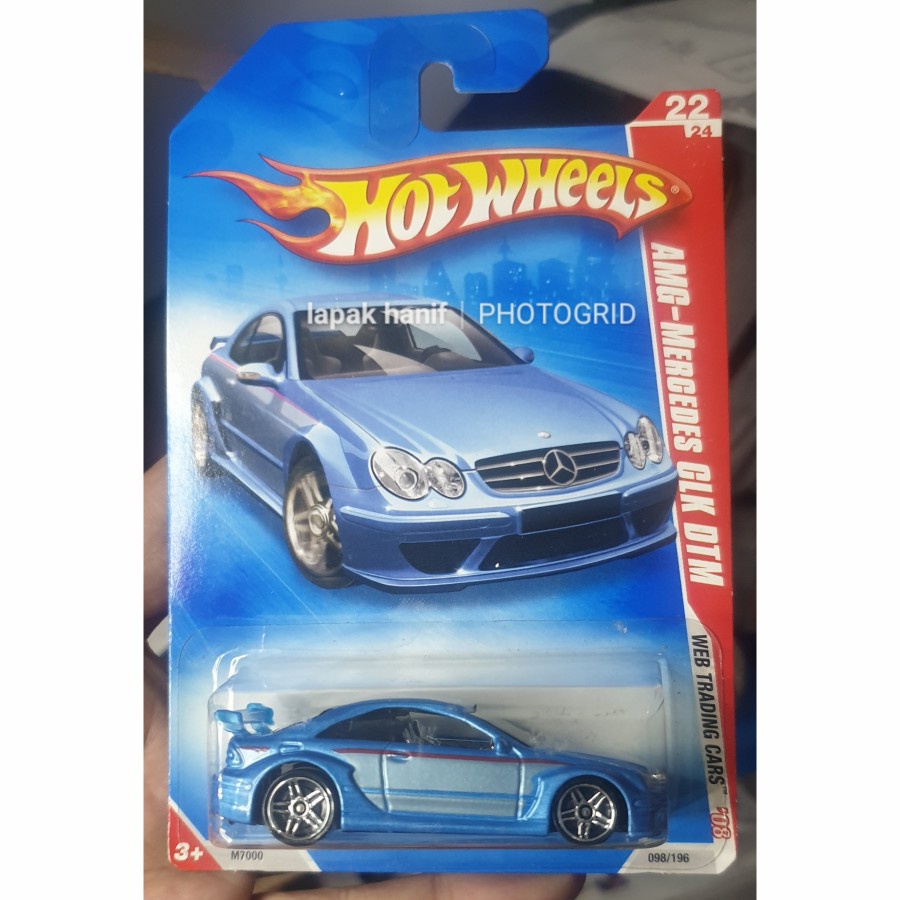 hotwheels hot wheels amg mercedes clk dtm biru