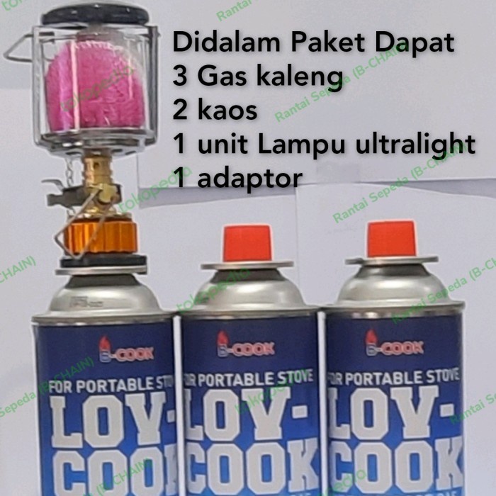 Lam Paket Lampu Camping Gas Ultralight Petromak Gas Limited