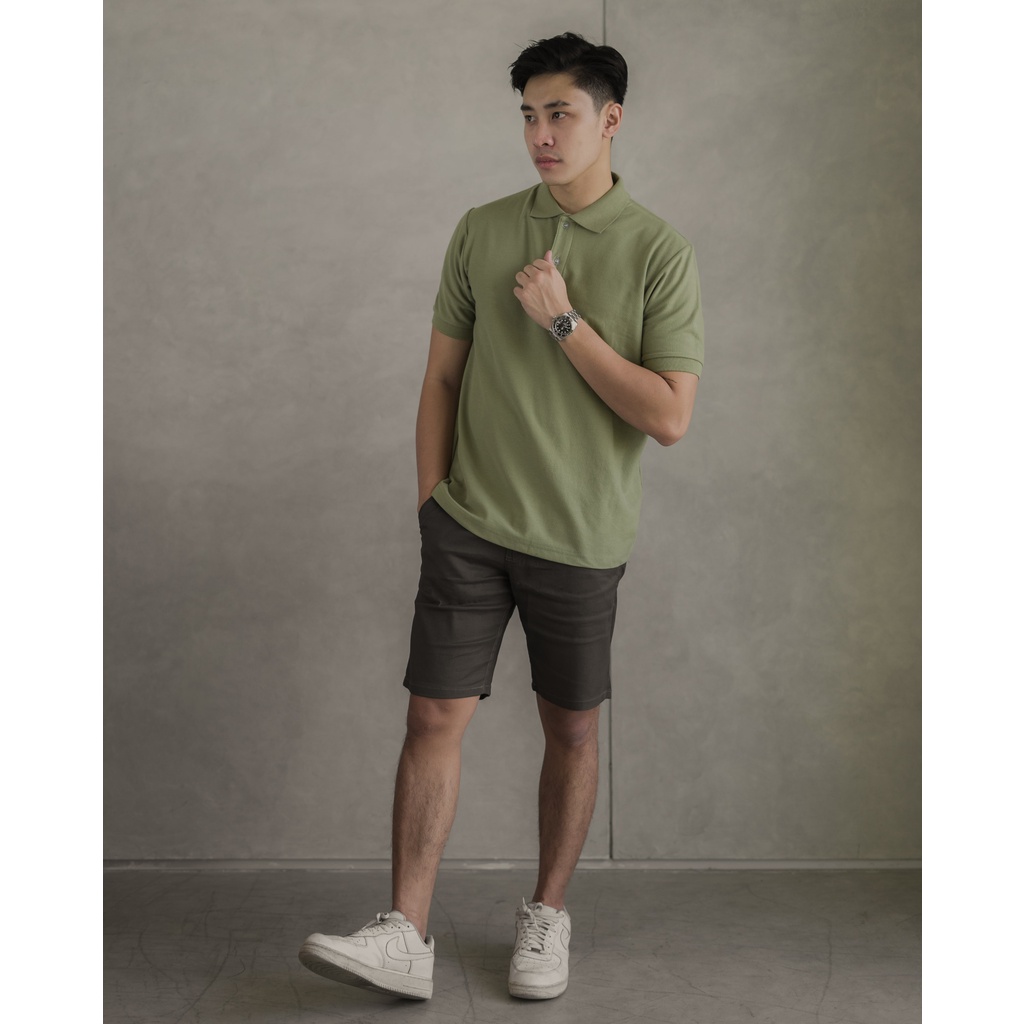 AKITA POLO SHIRT - Kaos Polo Pria in Sage Green