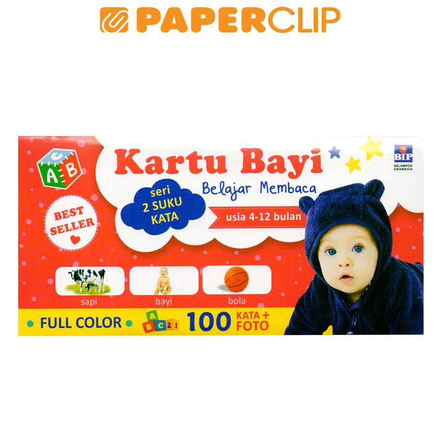KARTU BAYI BELAJAR MEMBACA USIA 4-12 BULAN : SERI 2 SUKU KATA