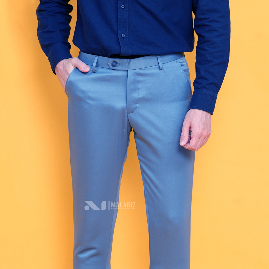 SKY - Celana Model Pencil Malabiz Skinny Ketat Untuk Acara Formal Kerja Kantor Bisnis Cassual Celana Kerja Pencil Celana Kantor Pencil Celana Formal Pencil Ketat Ultra SLim fit