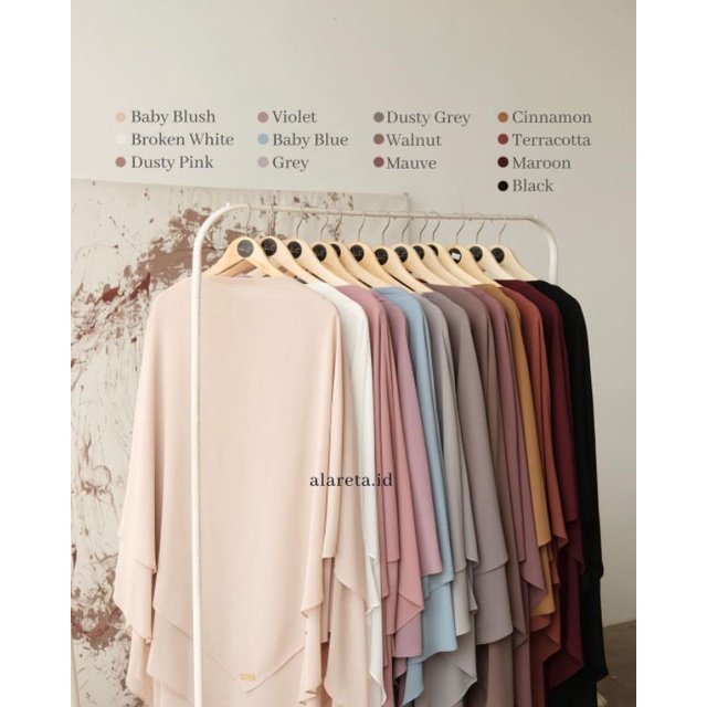 aisyah fk alareta jumbo black maroon teracota cinnamon walnut mauve dusty grey grey baby blue dusty 